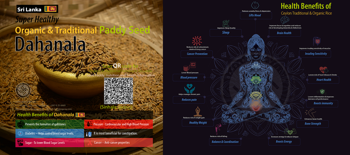 Dahanala Seeds Paddy ( දහනල වී) Health Benefits