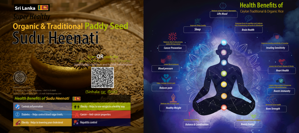 Sudu Heenati Seeds Paddy ( සුදු හීනටි වී) Health Benefits
